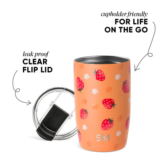 Voyager Tumbler with Clear Flip Lid & Straw